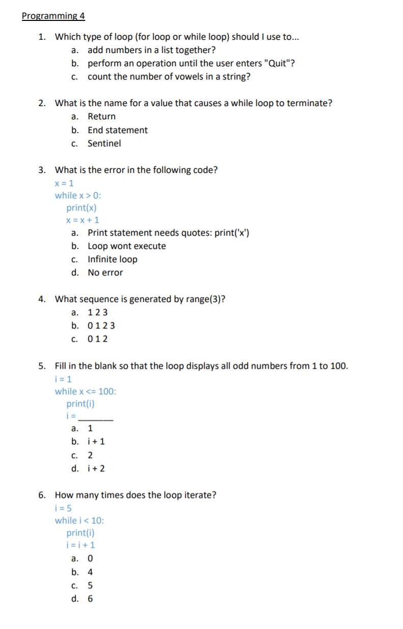 solved-programming-4-1-which-type-of-loop-for-loop-or-chegg