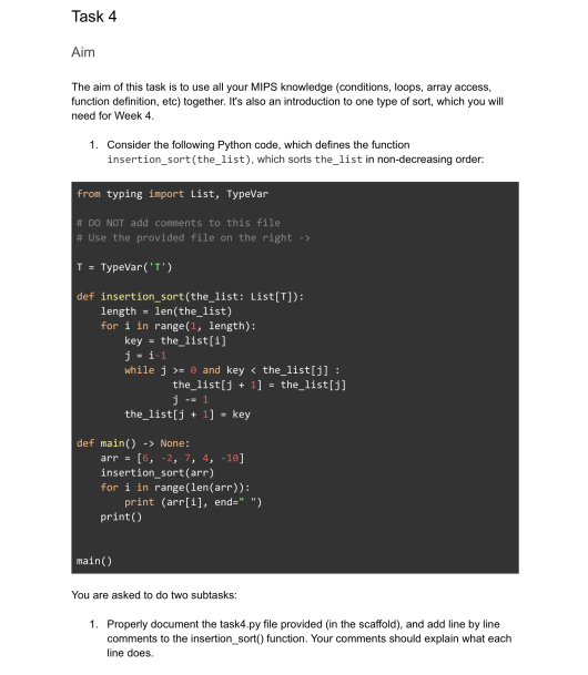 Solved Task 4 Aim The aim of this task is to use all your | Chegg.com