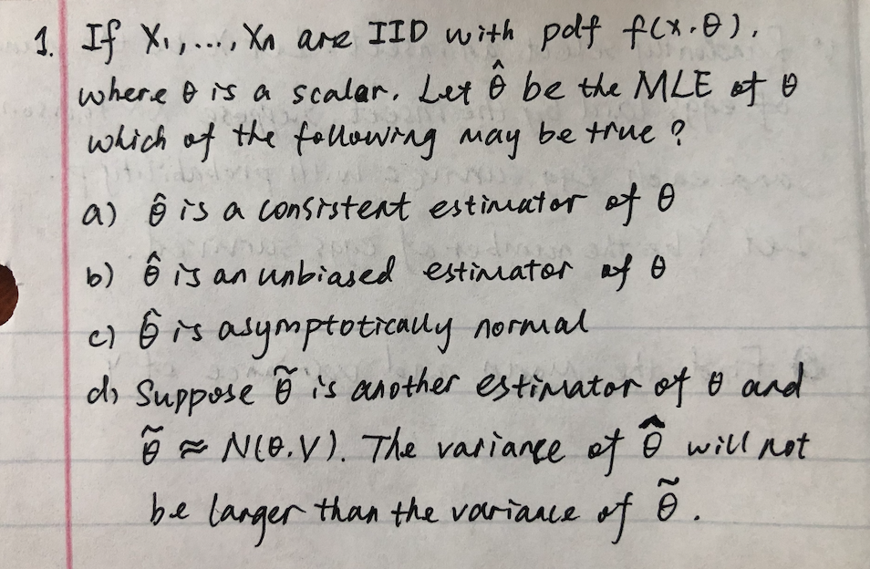 If X Are Iid With Polf F X 0 Where O Is A Chegg Com