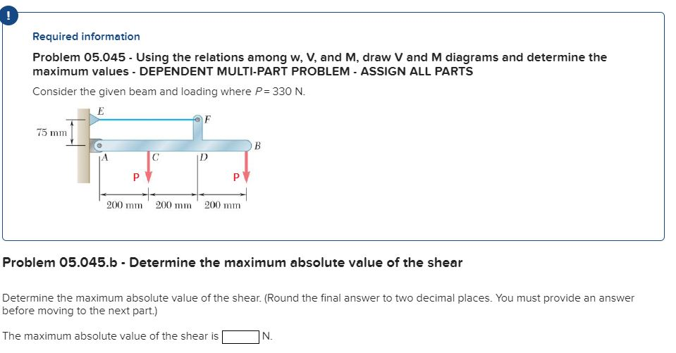 Solved Required Information Problem 05 045 Using The Re Chegg Com