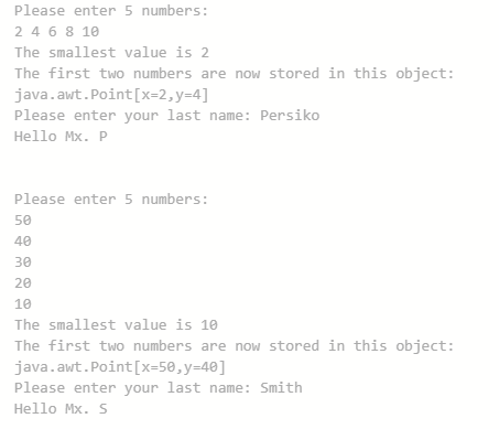 Solved Write a Java program that make the same output as | Chegg.com