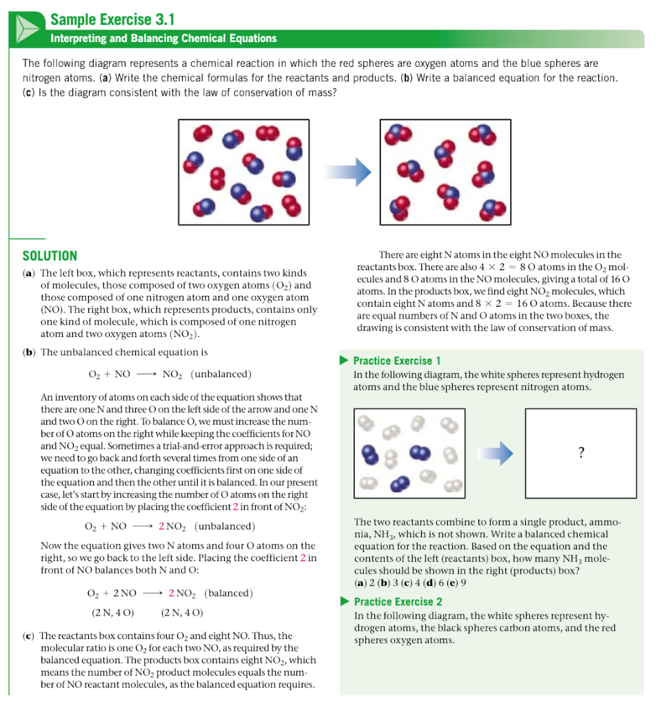 Solved Sample Exercise 3 1 Interpreting And Balancing Chegg