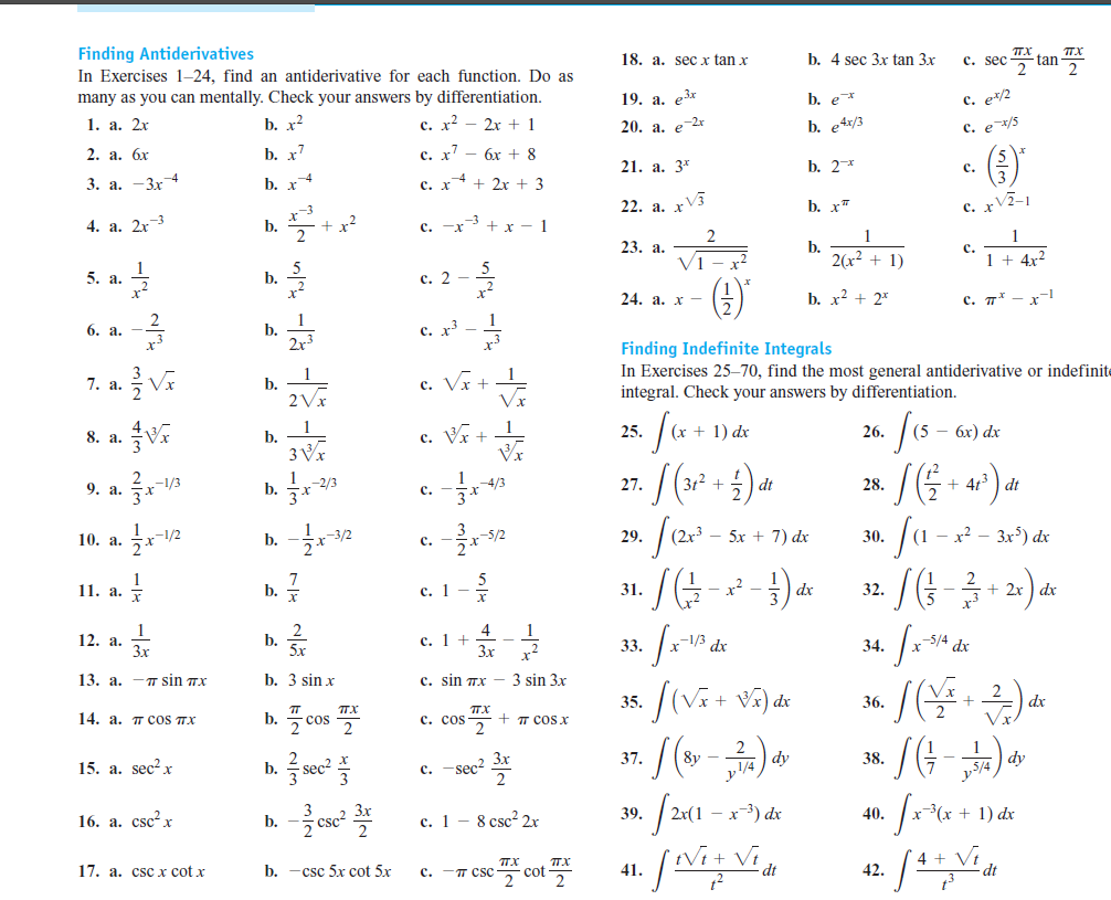 18 A Sec X Tan X C Sec 5 Tan 5 B 4 Sec 3x Tan 3x Chegg Com