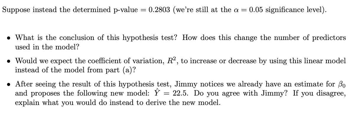 Solved Problem 2. Consider A Simple Linear Regression Model | Chegg.com