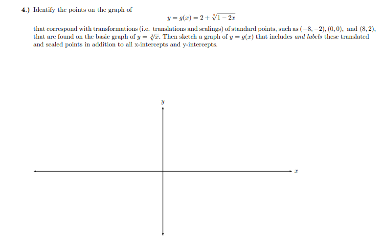 Solved 4.) Identify the points on the graph of y = 9() = 2 + | Chegg.com