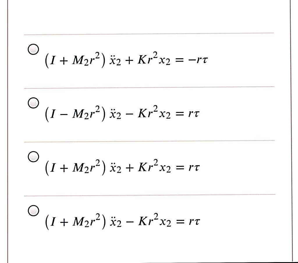 Solved Consider the system shown in the figure below and | Chegg.com