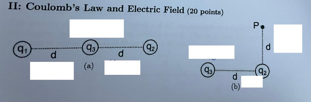 Solved (a) Three Charges Are Located As Shown In The Figure | Chegg.com