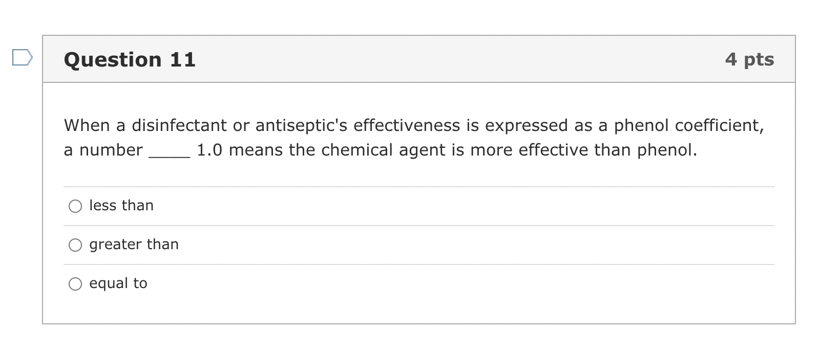 [Solved] When a disinfectant or antiseptic's effecti