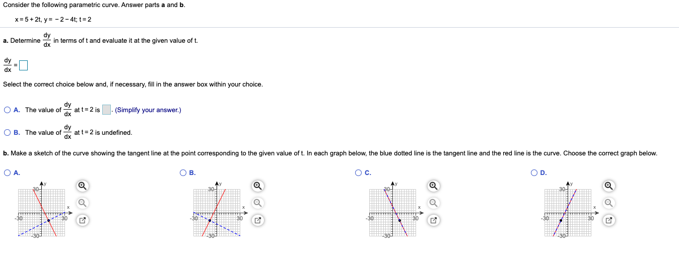 Solved Consider The Following Parametric Curve Answer Parts Chegg Com