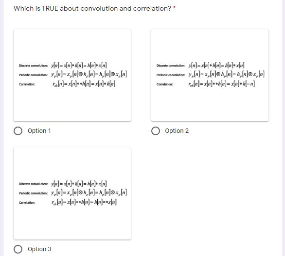 Solved Which Is True About Convolution And Correlation D Chegg Com