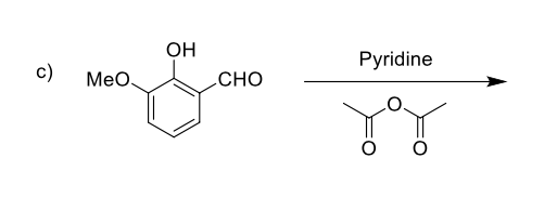 Solved e) CH3COOOH tBu ОН b) ОН CH3 I н* OH Pyridine c) | Chegg.com