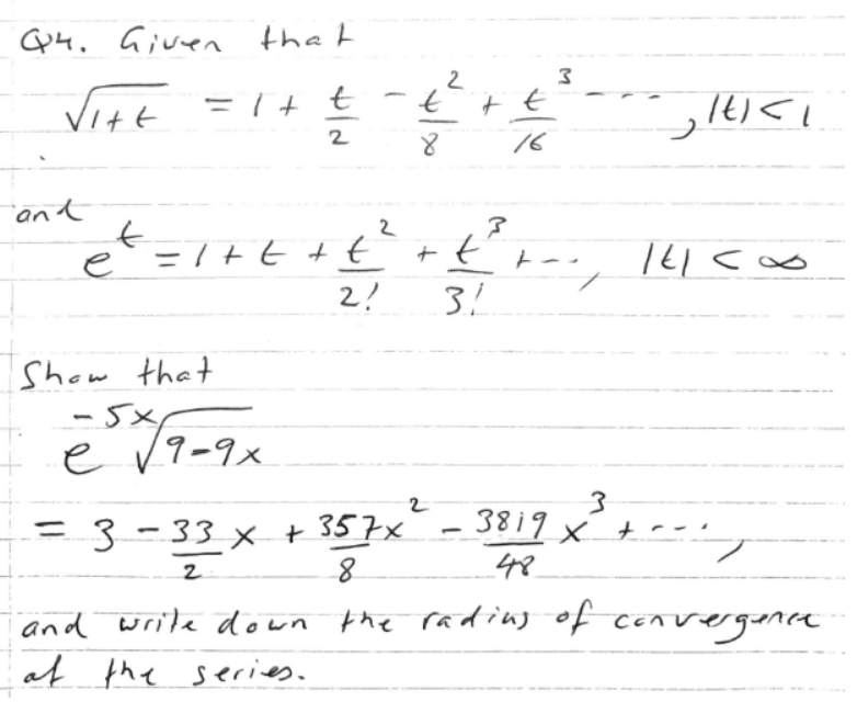 Solved Q4. Given that | Chegg.com