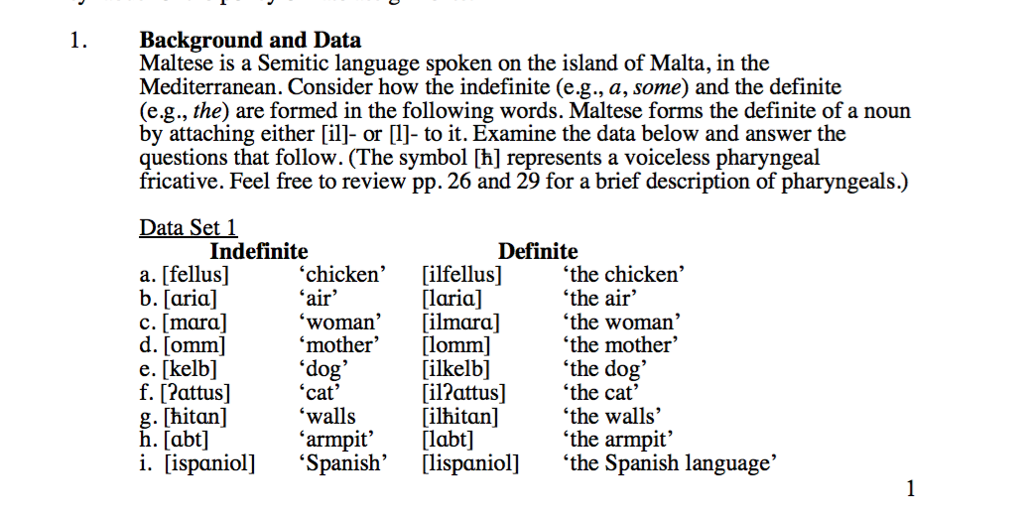 Quelle Langue Est Parlee A Malte Background and Data Maltese is a Semitic language | Chegg.com