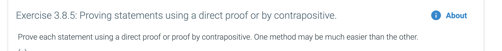 Solved Exercise 3.8.5: Proving statements using a direct | Chegg.com