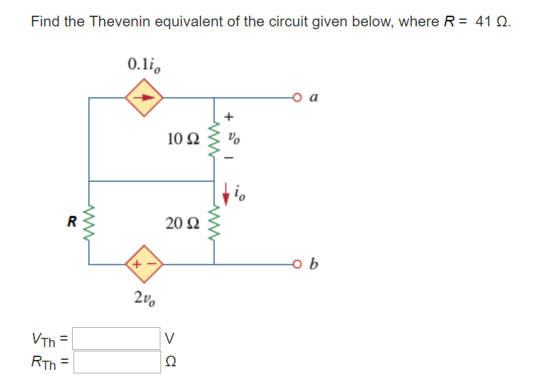 Solved Find the Thevenin equivalent of the circuit given | Chegg.com