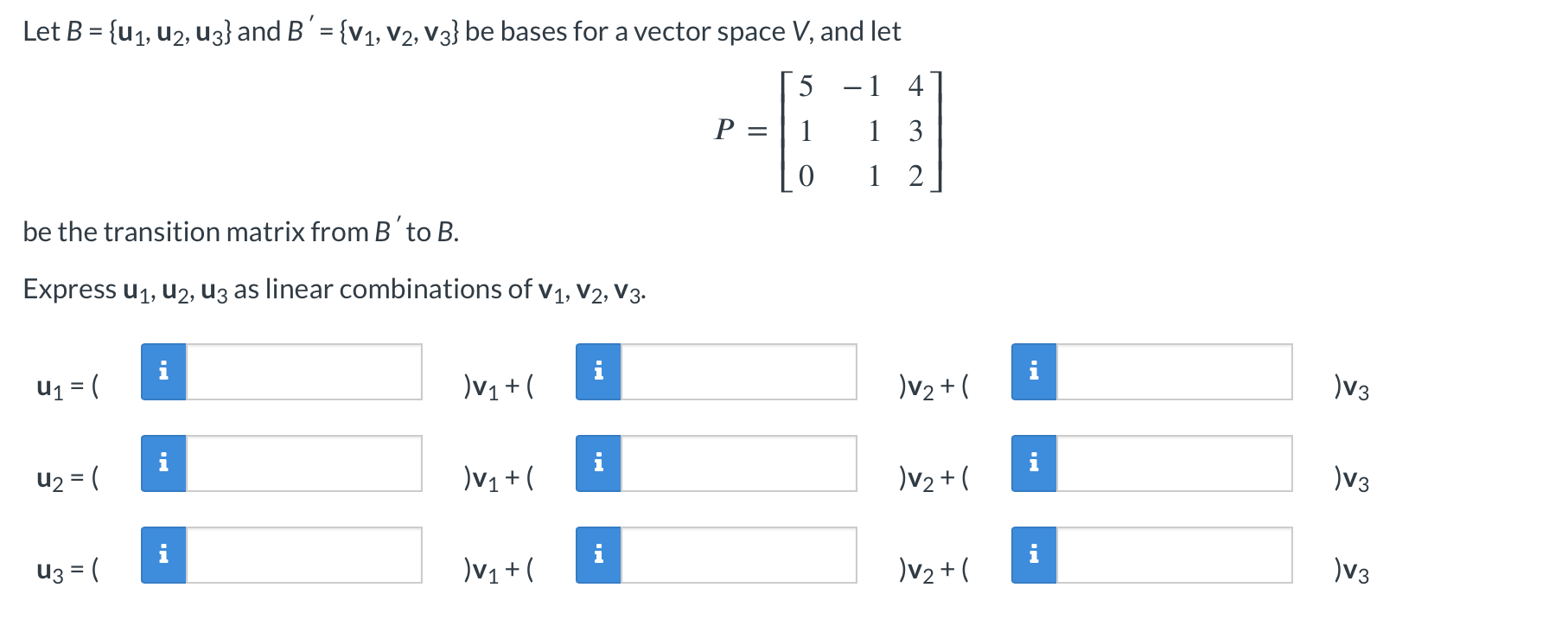 Solved Let \\( B=\\left\\{\\mathbf{u}_{1}, \\mathbf{u}_{2}, | Chegg.com