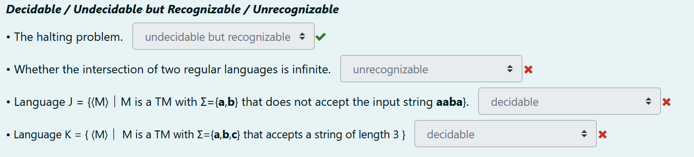 Solved Determine whether the following are Decidable, | Chegg.com