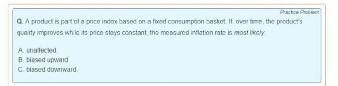 Solved Practice Problem Q. A product is part of a price | Chegg.com