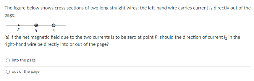 Solved The figure below shows cross sections of two long | Chegg.com