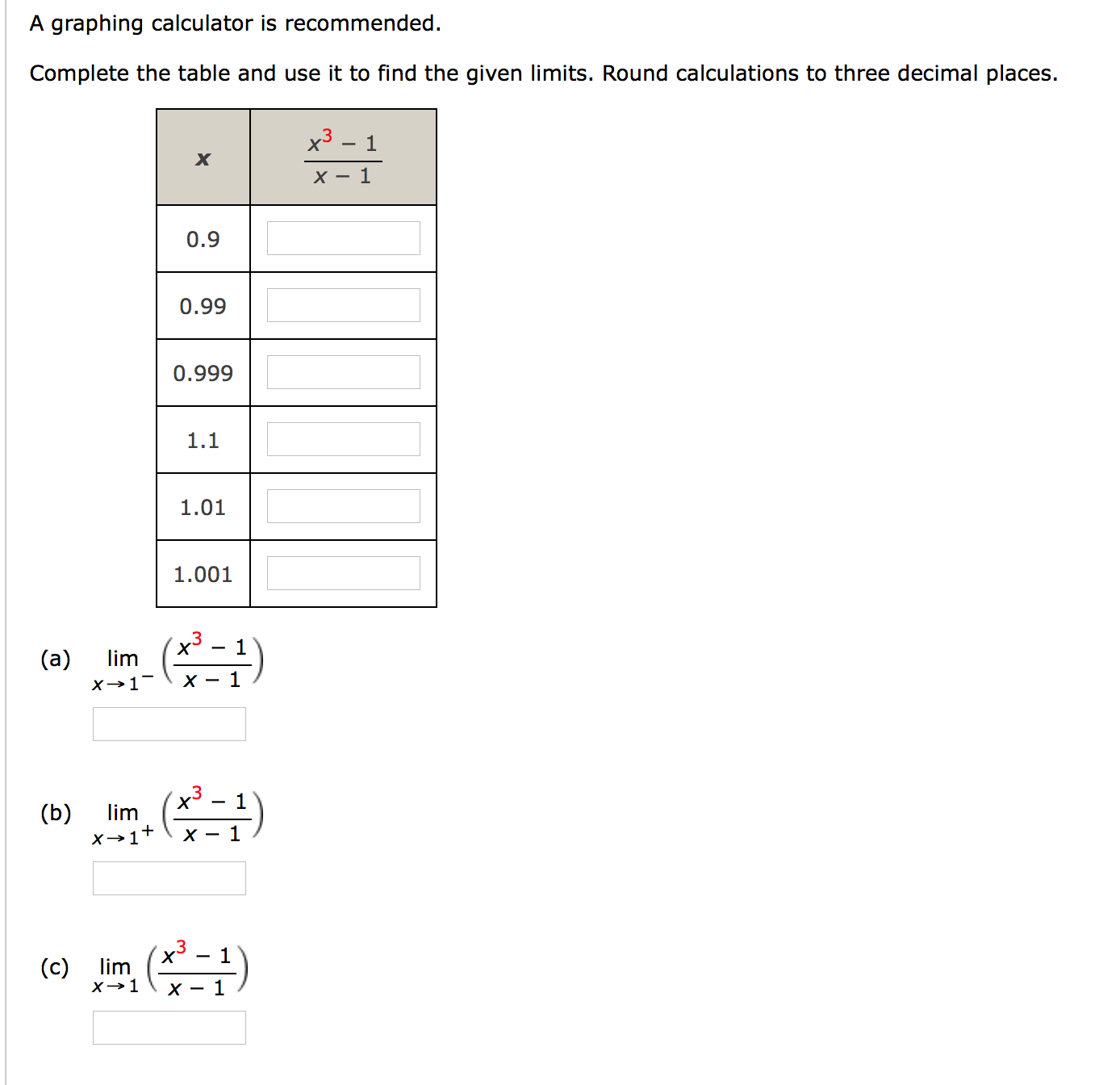 Solved A graphing calculator is recommended. Complete the | Chegg.com