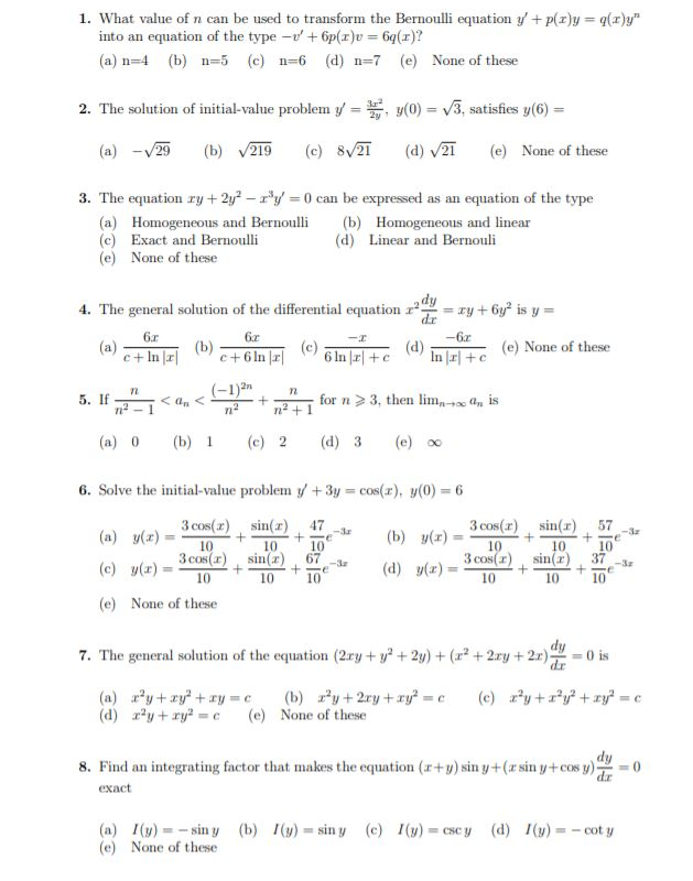 Solved 1 What Value Of N Can Be Used To Transform The Be Chegg Com