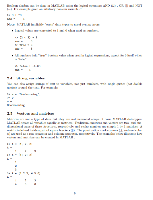 1 Introduction 1.1 What is MATLAB ? Programming | Chegg.com