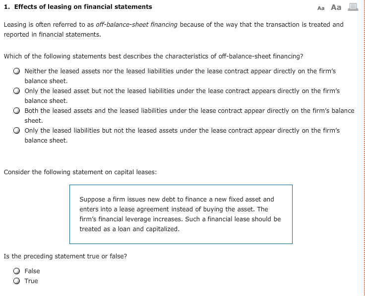 solved-1-effects-of-leasing-on-financial-statements-aa-aa-chegg