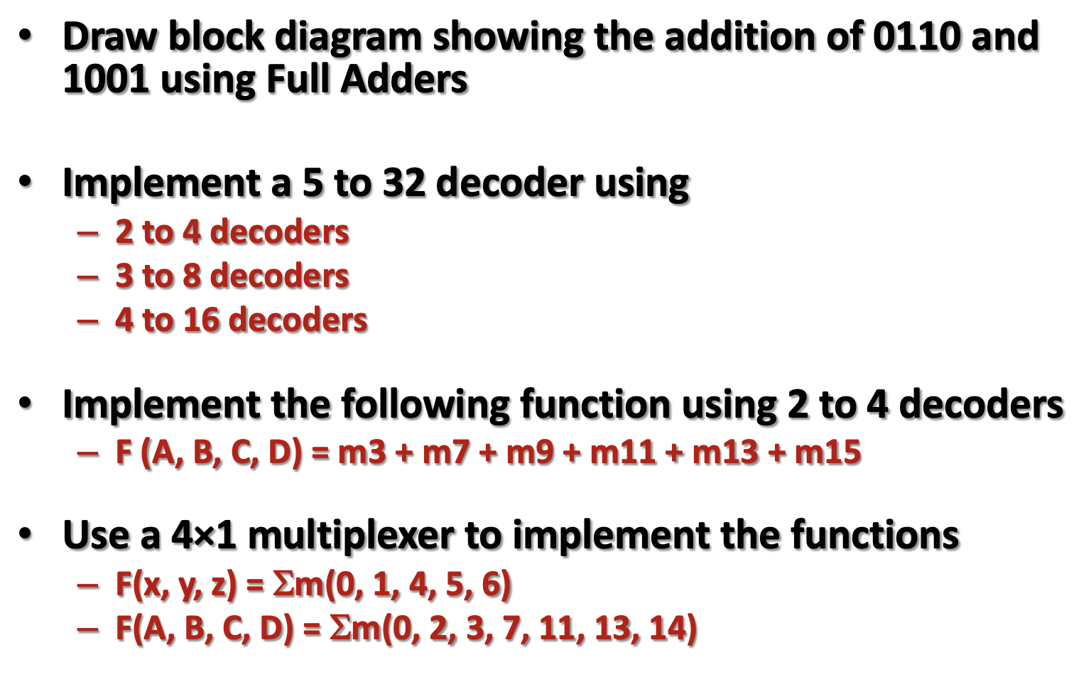 Solved • Draw block diagram showing the addition of 0110 and | Chegg.com