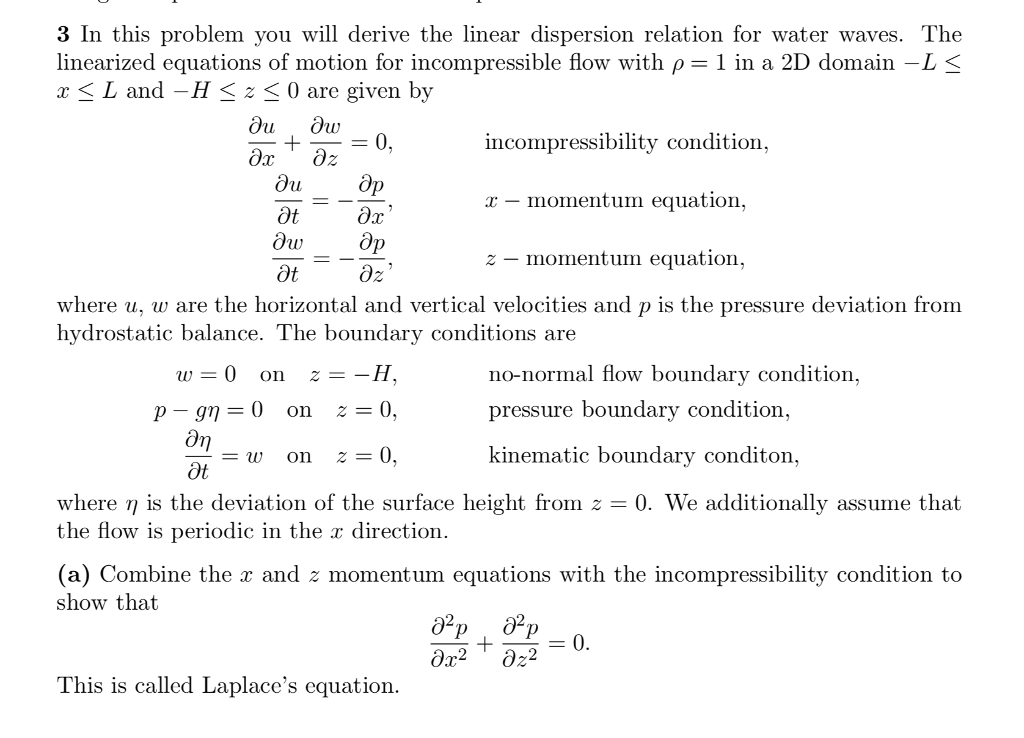 Solved 3 In this problem you will derive the linear