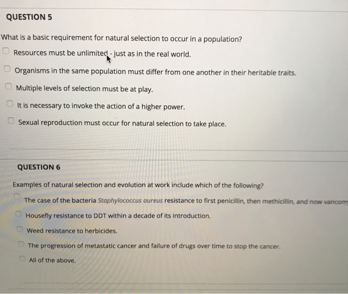 Solved QUESTION 5 What is a basic requirement for natural