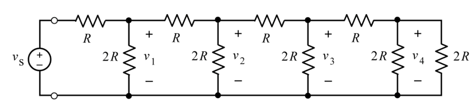 2 R 3 R Solved R + R R. + R + 2R3 v + 2R 3 v2 + 2RX vz (+ 2R3 14 32R | Chegg.com