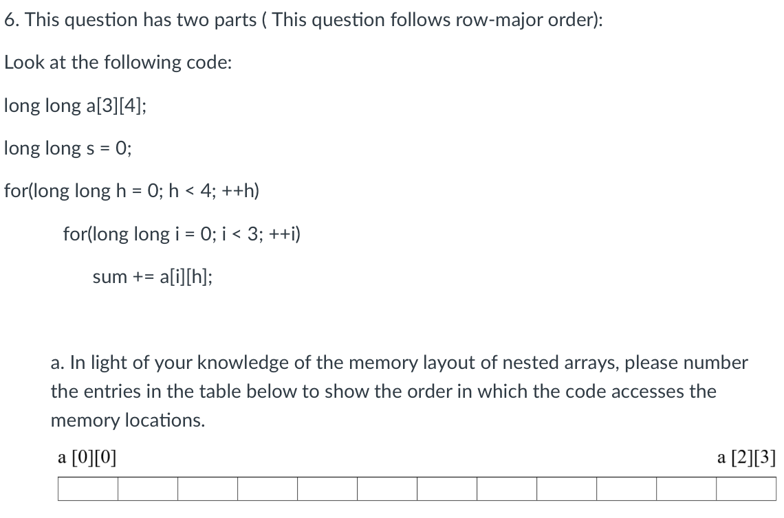 Solved This question has two parts ( This question follows | Chegg.com