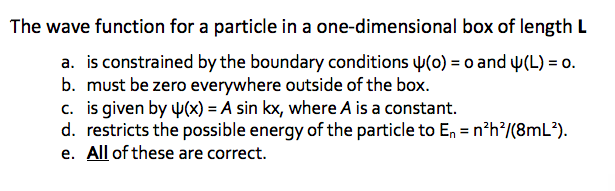 Solved The wave function for a particle in a one-dimensional | Chegg.com