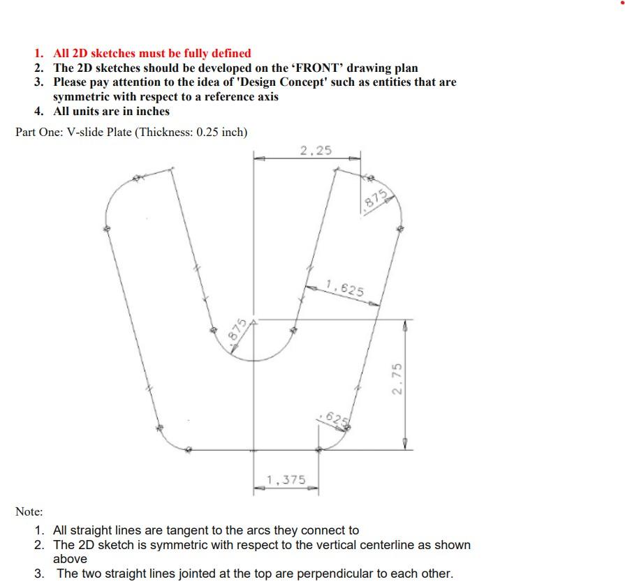Solved I need help on my parametric design homework. Please | Chegg.com