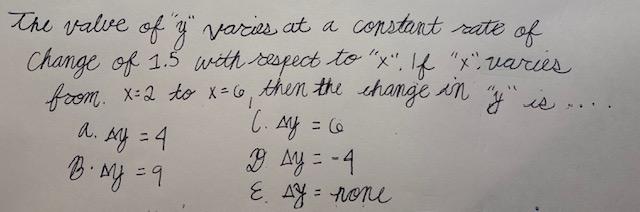 Solved The value of y' varies at a constant rate of Change | Chegg.com