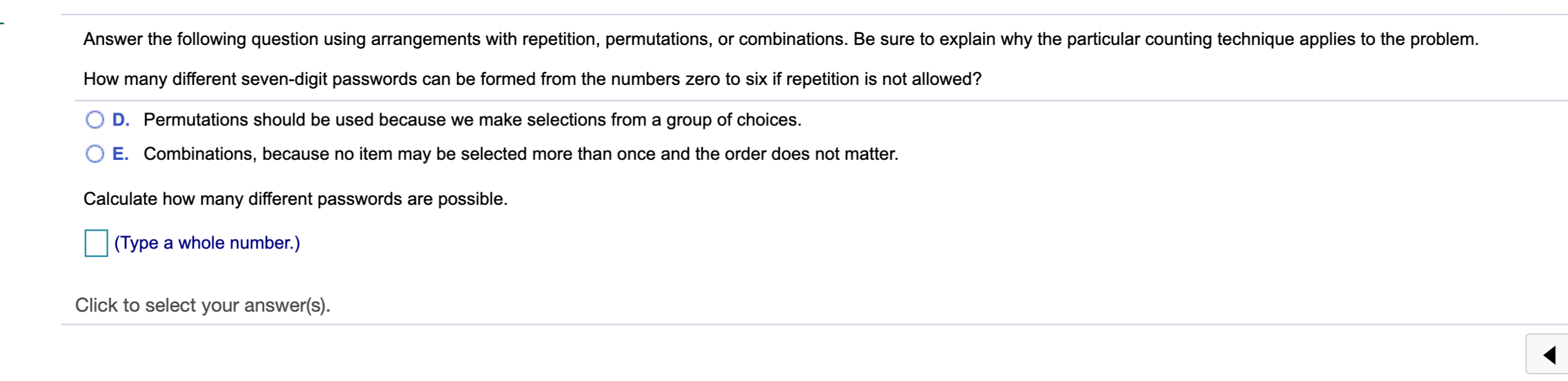 Solved Answer the following question using arrangements with | Chegg.com