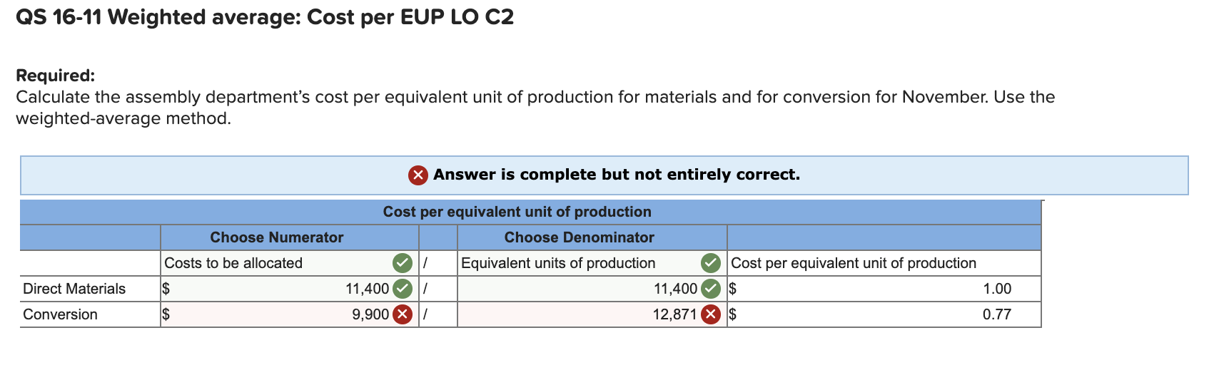 Solved Use the following information for the Quick Study