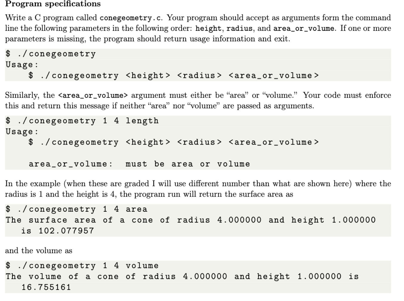Solved Program specifications Write a C program called | Chegg.com