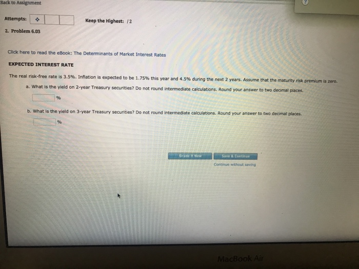 Solved Back to Assignment Attempts: 2. Problem 6.03 Keep the | Chegg.com