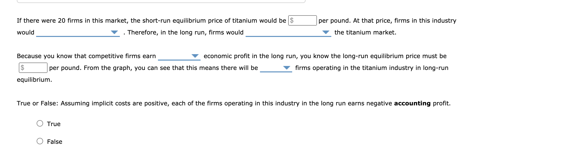 Solved 7. Short-run Supply And Long-run Equilibrium Consider | Chegg.com