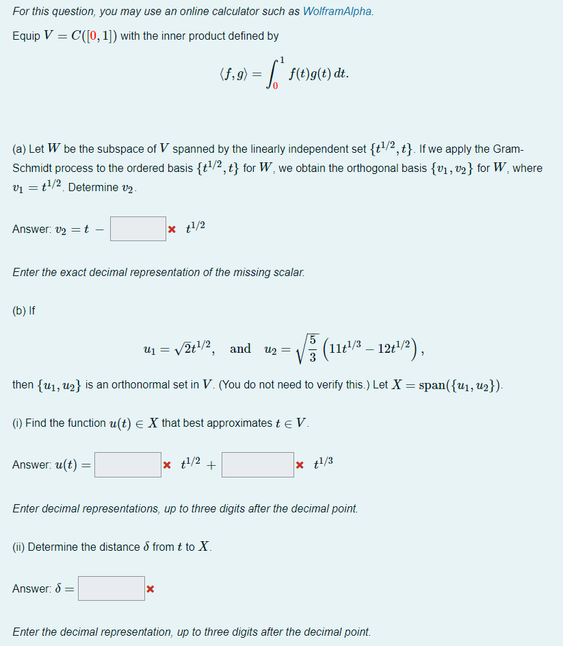 Orthogonal on sale basis calculator