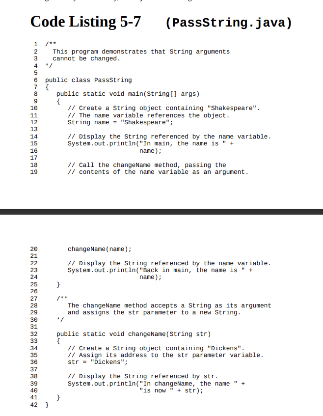 Solved Program Output In main, the name is Shakespeare In | Chegg.com