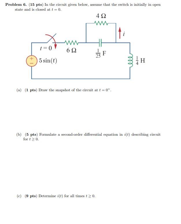 Solved (b) (5 Pts) Formulate A Second-order | Chegg.com