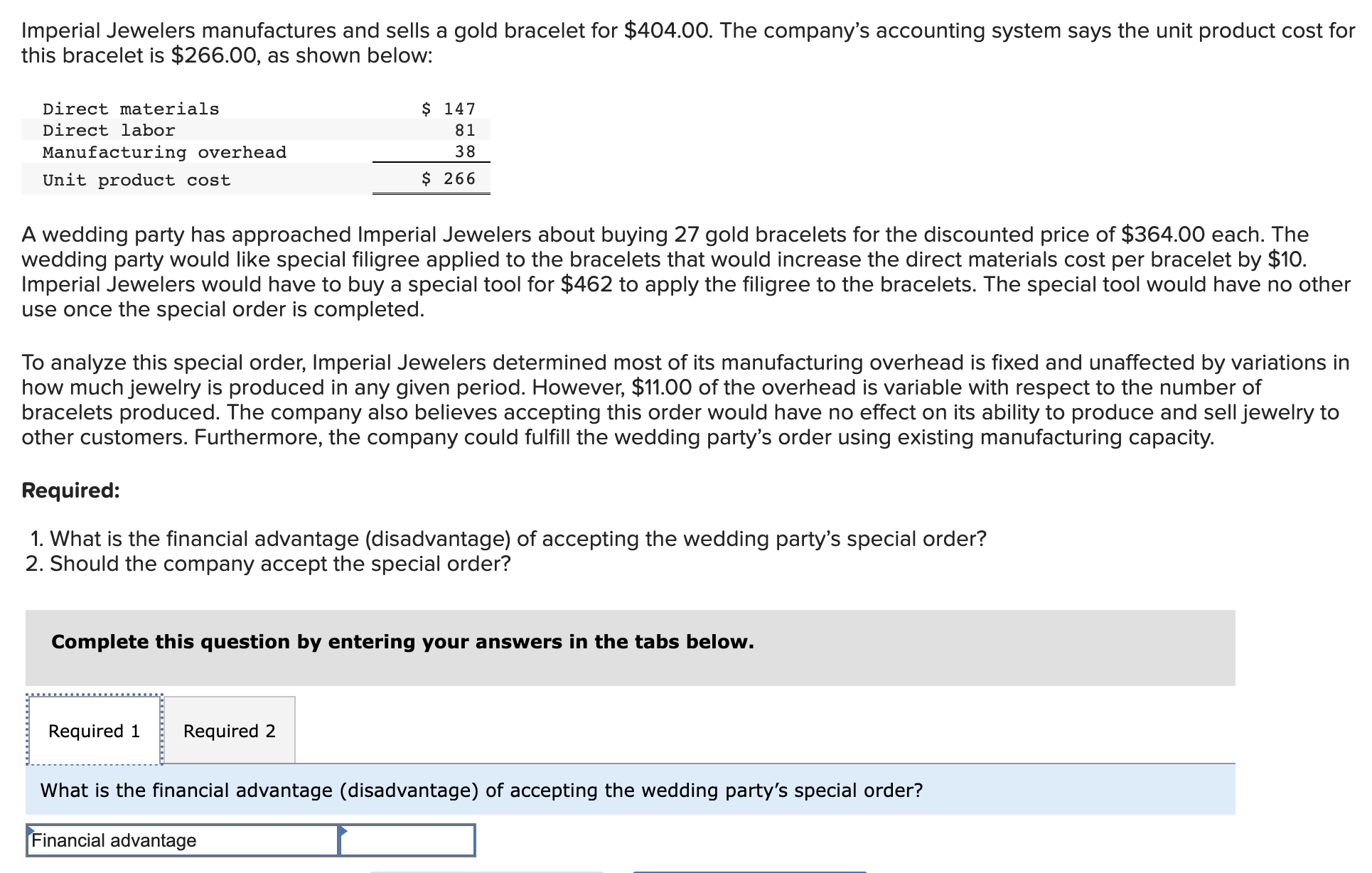solved-imperial-jewelers-manufactures-and-sells-a-gold-chegg