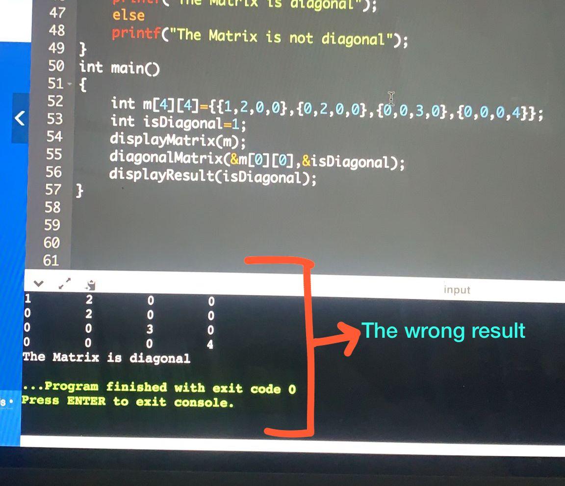 Solved I have written the code but I keep getting a wrong | Chegg.com