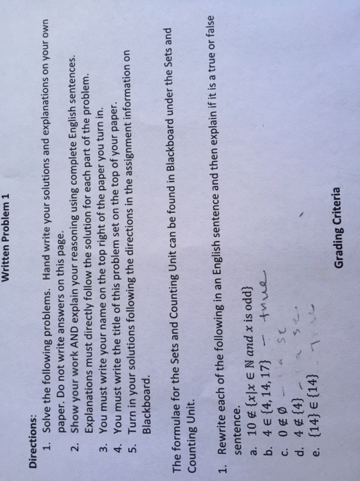 Solved Solve the following problems. Hand write your | Chegg.com
