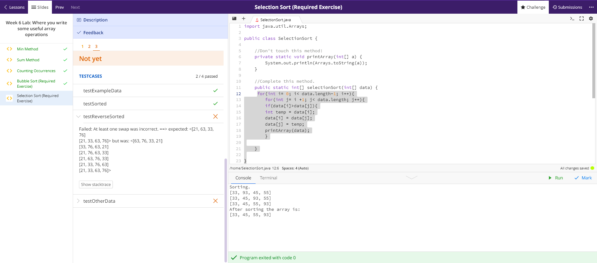 Solved In this exercise the goal is to implement the | Chegg.com