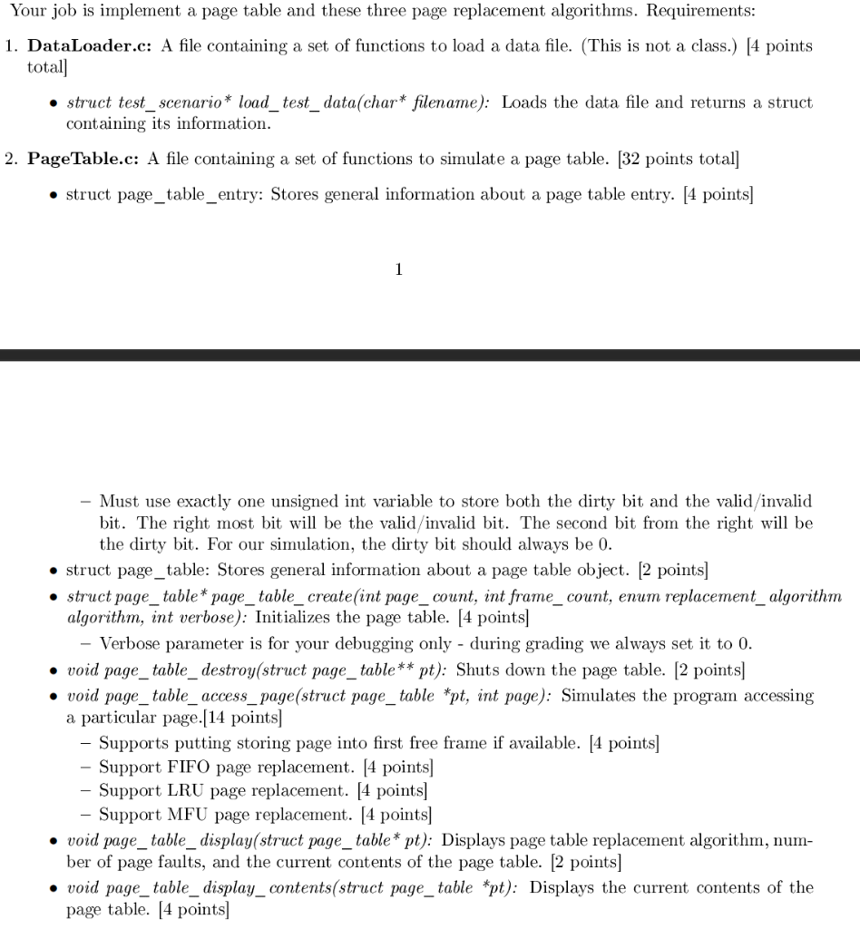 PageTable.h #ifndef PAGETABLE_H #define | Chegg.com