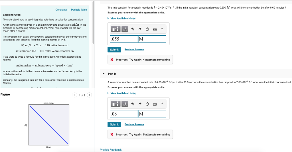 Solved The rate constant for a certain reaction is k = | Chegg.com