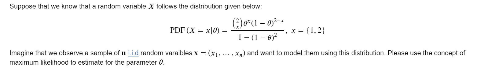 Solved Suppose that we know that a random variable X follows | Chegg.com